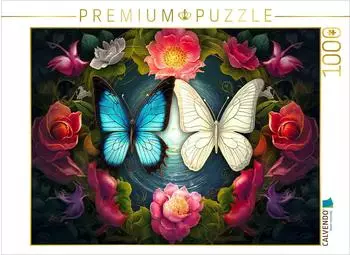 Calvendo Puzzle "Yin und Yang - zwei Schmetterlinge" 1000 Teile, 64x48cm
