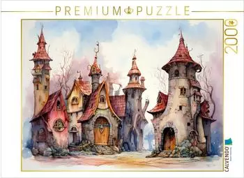 Calvendo Foto-Puzzle &bdquo;Kuriose H&auml;user" 2000 Teile, 90x67cm (4066851379395)