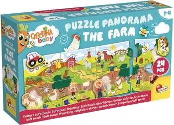 Lisciani Carotina Baby Puzzle Panorama: Die Farm, Kinder 1-4 Jahre (105366)