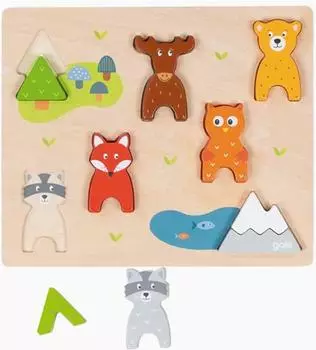 Goki Einlegepuzzle Waldtiere (57364)