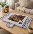 Relaxdays Puzzle-Sortierbrett aus Filz, 6 Schubladen, anthrazit