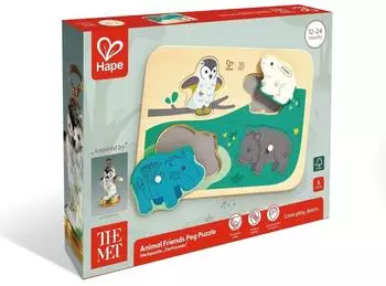 HaPe Steckpuzzle „Tierfreunde" 4 Teile (6943478057364)