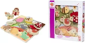 Eichhorn Bee Happy Fühlpuzzle mit Stoff, 7 Teile (100006840)