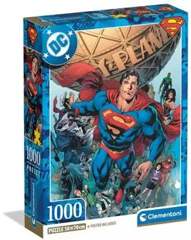 Clementoni Superman Puzzle Compact 1000 Teile (37505)
