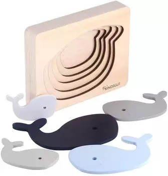 Kindsgut Tierpuzzle Lagenpuzzle Wal, 5 Teile (BW000KG22017)