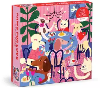 galison Paws For Love 500-teiliges Puzzle (9780735385955)