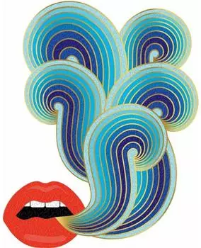 galison Jonathan Adler Lippen Metallic-Puzzle in Sonderform, 750 Teile (9780735362970)