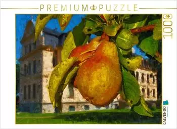 Calvendo Puzzle &bdquo;Schloss Ribbeck und die Birnen" 1000 Teile, 64&times;48cm