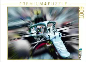 Calvendo Sebastian Vettel &ndash; Aston Martin 2021, Puzzle 1000 Teile, 64&times;48cm