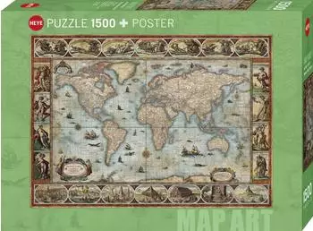 Athesia Verlag Willem Blaeu World - Puzzle von Adam Shaw