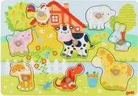 Gollnest & Kiesel Steckpuzzle Bauernhoftiere
