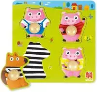 GOULA Die 3 kleinen Schweinchen-Puzzle