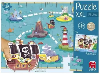 JUMBO Stillads A/S Goula XXL-Puzzle Piraten, 48 Teile (1110700209)