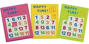 Goki Kunststoffschiebepuzzle Nummern, 24er Set (4013594131865)