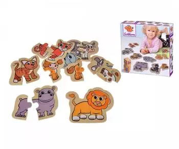 Eichhorn Tier-Holzpuzzle f&uuml;r Kinder, 16 Teile (100005206)