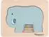 Kindsgut Tierpuzzle Elefant, Lagenpuzzle aus Holz, 5 Teile (BW000KG32017)