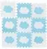 Relaxdays Puzzlematte mit Wolken, 18 Teile, Schaumstoff