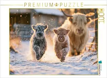 Calvendo Puzzle &bdquo;Wintergl&uuml;ck auf vier Hufen", 1000 Teile, 64&times;48cm