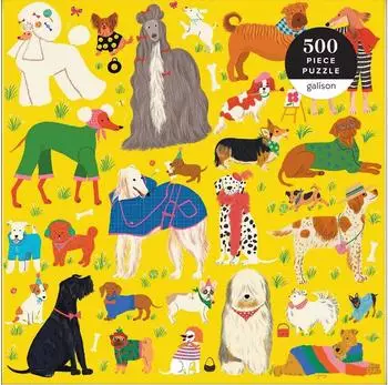 galison Fashionable Dogs 500-teiliges Puzzle