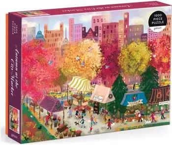 galison Puzzle &bdquo;Autumn at the City Market" 1000 Teile (9780735380141)