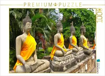 Calvendo Puzzle Ayutthaya, Thailand 1000 Teile, 64&times;48cm