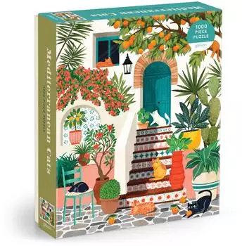 galison Mediterranean Cats Puzzle, 1000 Teile (9780735388093)