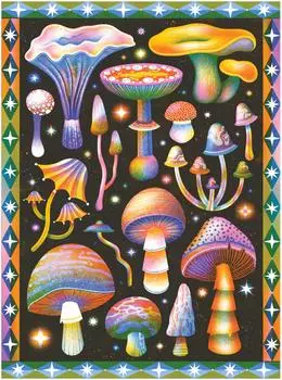 galison Cosmic Mushrooms 1000-teiliges Puzzle (9780735385528)