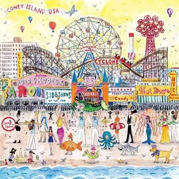 galison Puzzle &bdquo;Summer at the Amusement Park", 500 Teile