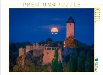 Calvendo Puzzle &bdquo;Vollmond &uuml;ber Burg Giebichenstein" 1000 Teile, 64&times;48cm