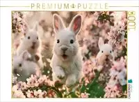 CALVENDO Puzzle Fr&ouml;hlich durchs Bl&uuml;tenmeer 1000 Teile Lege-Gr&ouml;&szlig;e 64 &times; 48 cm