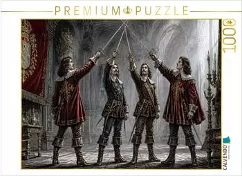 Calvendo Puzzle &bdquo;Die drei Musketiere" Alexandre Dumas 1844, 1000 Teile, 64&times;48cm