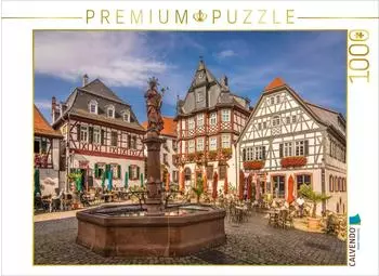 Calvendo Puzzle Marktplatz von Heppenheim, Hessen 1000 Teile (64&times;48cm)