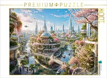 Calvendo Puzzle &bdquo;Die Stadt der Bl&uuml;ten" 1000 Teile, 64&times;48cm