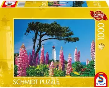 Schmidt-Spiele Puzzle Leuchtturm Dornbusch, Hiddensee, 1000 Teile (58067)