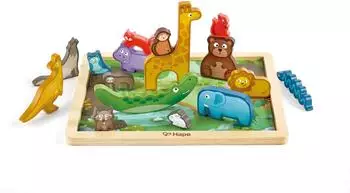 HaPe Puzzle Tierreich, 16 Teile, 3D (E1656)