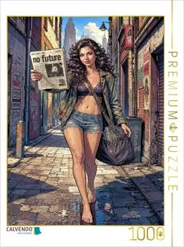 Calvendo Suchende Espoir: Ein kleiner Lichtblick in den Stra&szlig;enschluchten, Puzzle 1000 Teile, 64&times;48cm