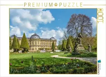 Calvendo Puzzle Fr&uuml;hling Park der Residenz W&uuml;rzburg, 1000 Teile, 64&times;48cm