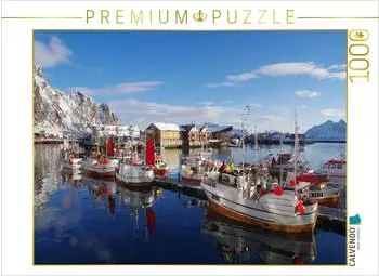 Calvendo Puzzle "Winterimpression aus Svolvaer" 1000 Teile, 64&times;48cm