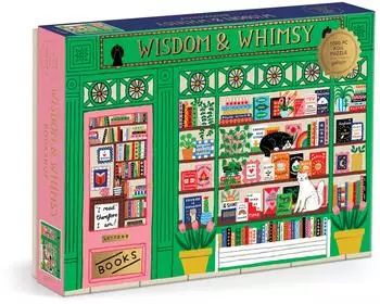 galison Puzzle &bdquo;Wisdom & Whimsy Bookshop", Folie, 1000 Teile