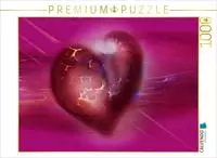 CALVENDO Puzzle Das pinke Herz 1000 Teile Lege-Gr&ouml;&szlig;e 64x48cm Foto-Puzzle f&uuml;r
