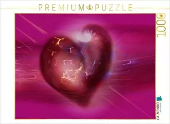 Calvendo Puzzle "Das pinke Herz" 1000 Teile, 64x48cm