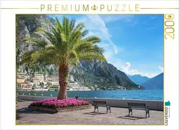 Calvendo Puzzle Uferpromenade Limone sul Garda, 2000 Teile, 90&times;67cm