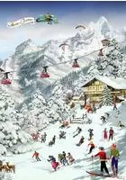 Puzzle &ndash; Auf der Skipiste