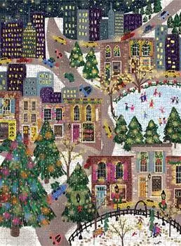 galison Sparkling City Folienpuzzle, 1000 Teile (9780735376410)