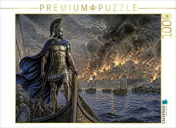 Calvendo Puzzle „Der Aufbruch aus Troja" 1000 Teile, 64×48cm