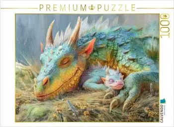 Calvendo Puzzle "Drachen | Drachenmama" 1000 Teile, 64x48cm