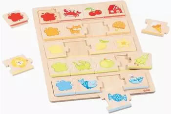 Goki Mein erstes Farbenpuzzle Holz, 20 Teile (57343)