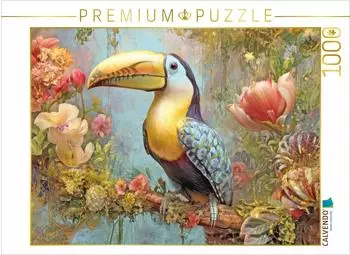 Calvendo Puzzle "Dschungeltiere Wunderwelt" Tukan, 1000 Teile, 64&times;48cm