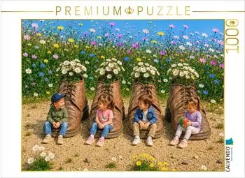 Calvendo Puzzle &bdquo;Schuhe f&uuml;r kleine Tr&auml;umer", 1000 Teile, 64&times;48cm