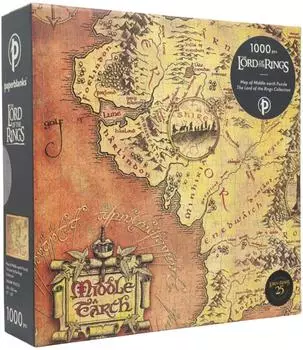 Paperblanks Karte von Mittelerde Puzzle, 1000 Teile